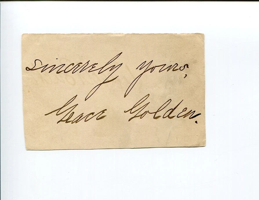 Grace Golden 1904-1993 British Artist Illustrator Historian Signed Autograph