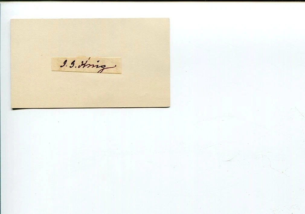 James G King NJ New Jersey US Representative Congress Banker Signed Autograph