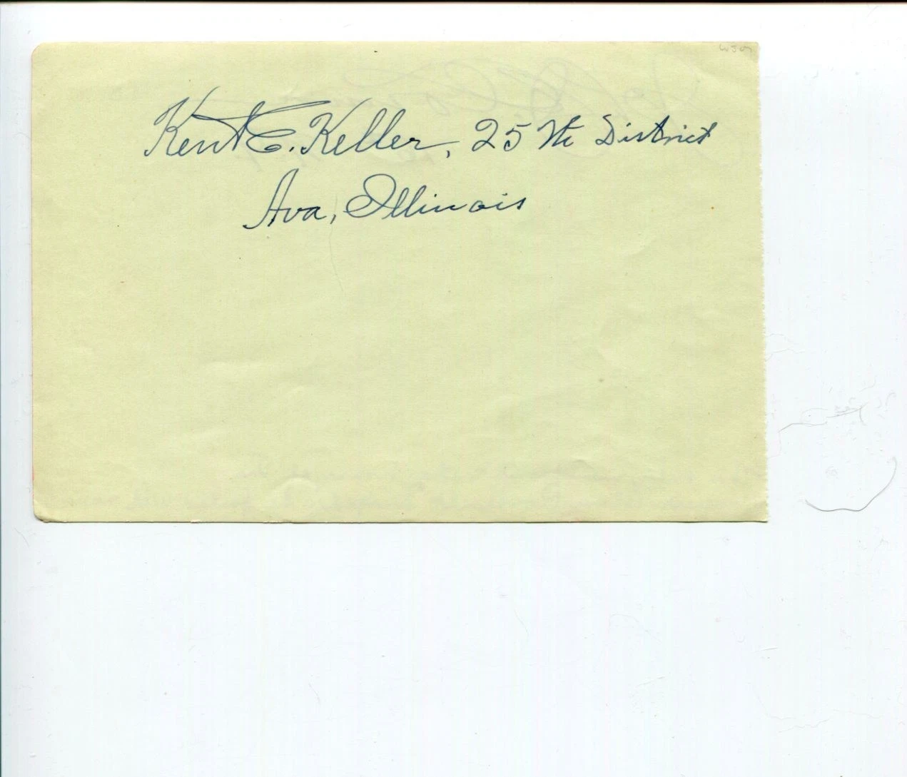 Kent E Keller John J O'connor IL & NY Representative Congress Signed Autograph