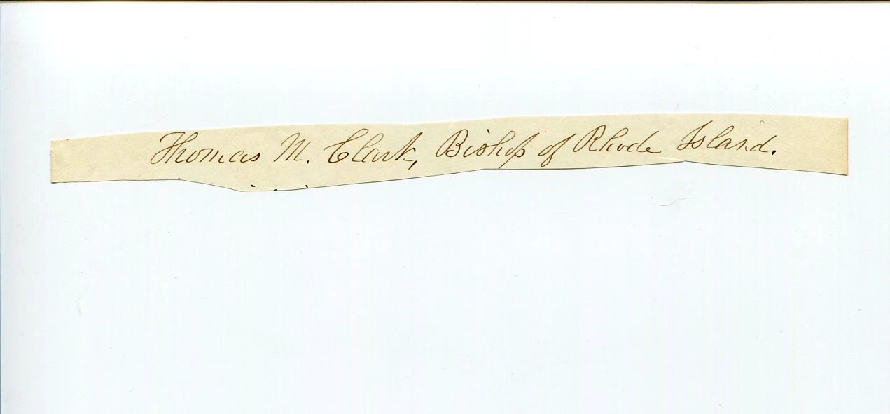 Thomas March Clark Presiding Bishop Episcopal Clergy Author Signed Autograph