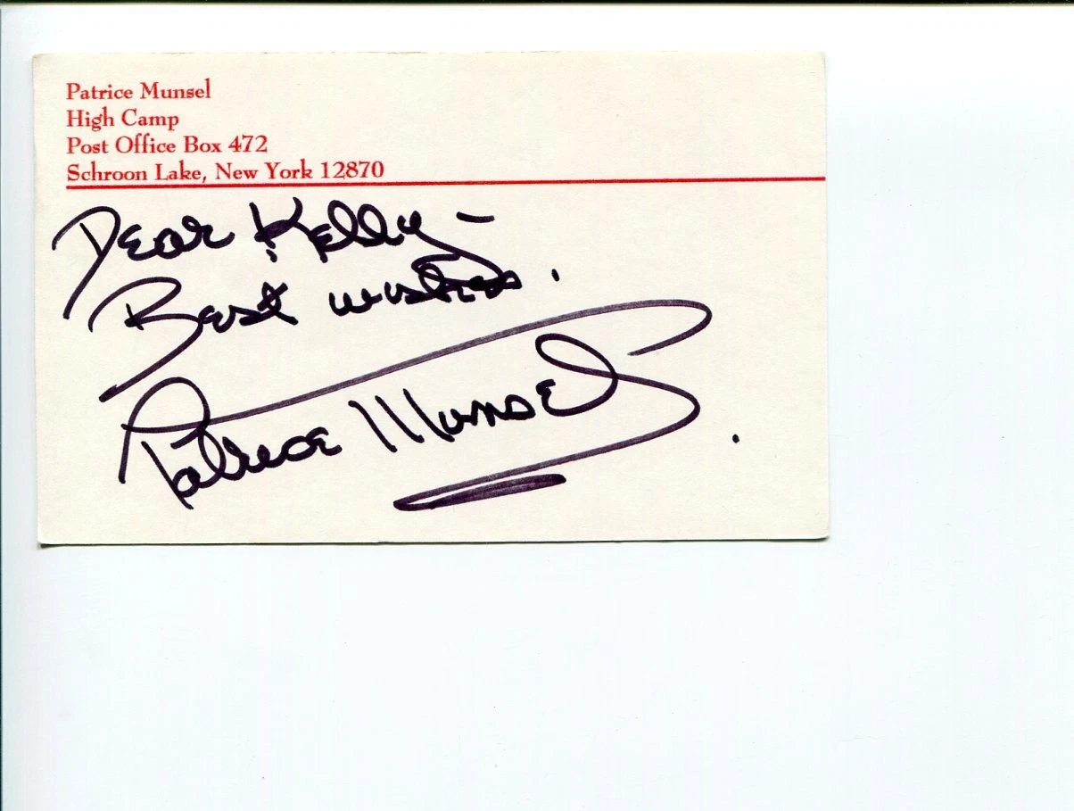 Patrice Munsel Opera Soprano Singer Signed Autograph