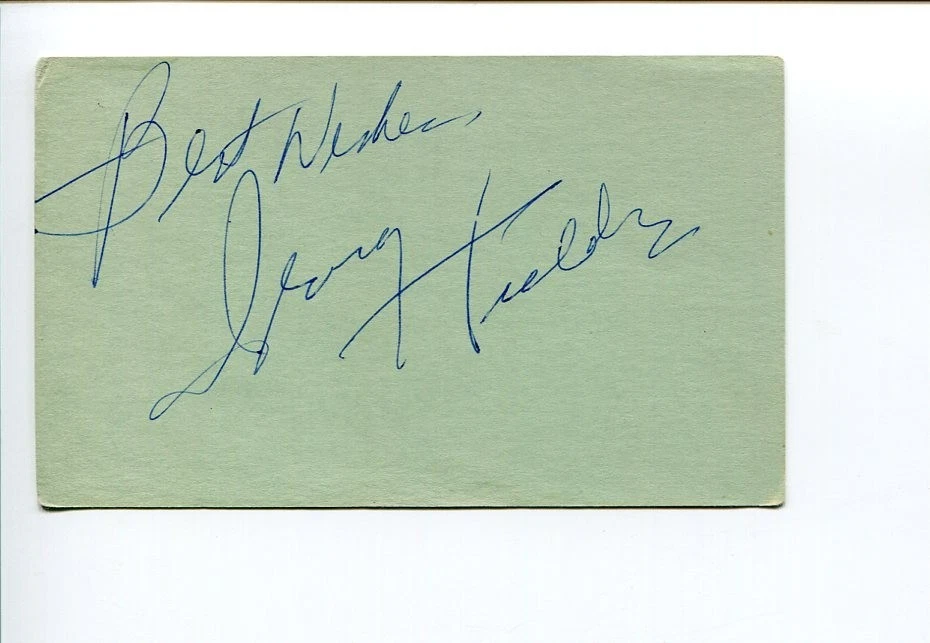 Irving Fields Jazz Pianist Managua Nicaragua Chantez Chantez Signed Autograph