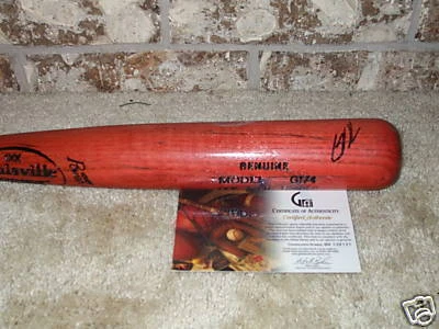 Glendon Rusch Chicago Cubs Colorado Rockies NY New York Mets Signed Bat