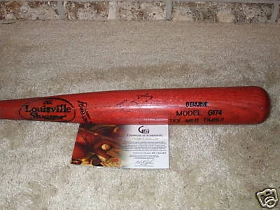 Tony Pena Jr Kansas City KC Royals Signed Autograph Baseball Bat