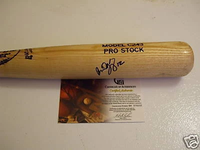 Ramon Vazquez Texas Rangers Boston Red Sox Cleveland Indians Signed Baseball Bat