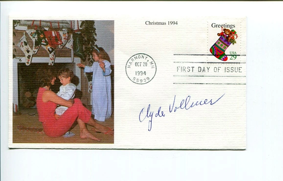 Clyde Vollmer Cincinnati Reds Boston Red Sox Signed Autograph FDC