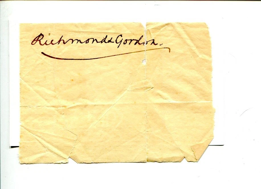 Charles Gordon-Lennox Duke of Richmond & Gordon Signed Autograph