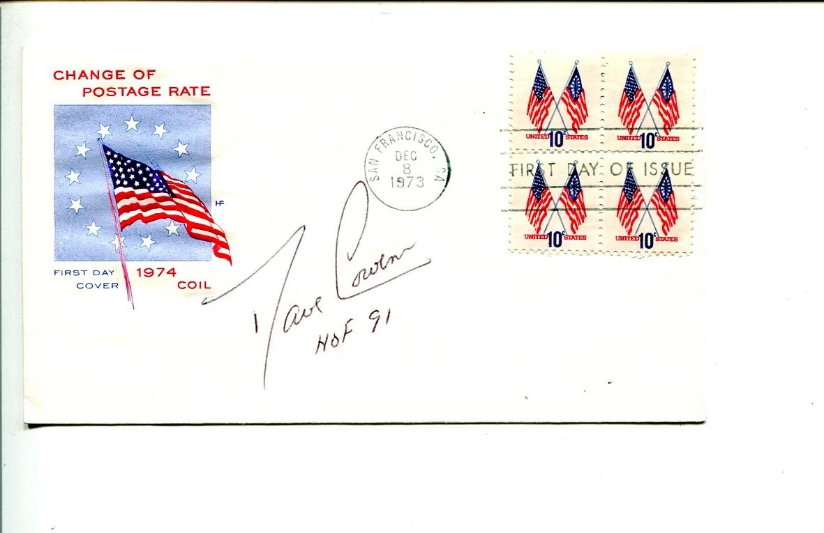 Dave Cowens Boston Celtics HOF Florida State Seminoles Signed Autograph FDC