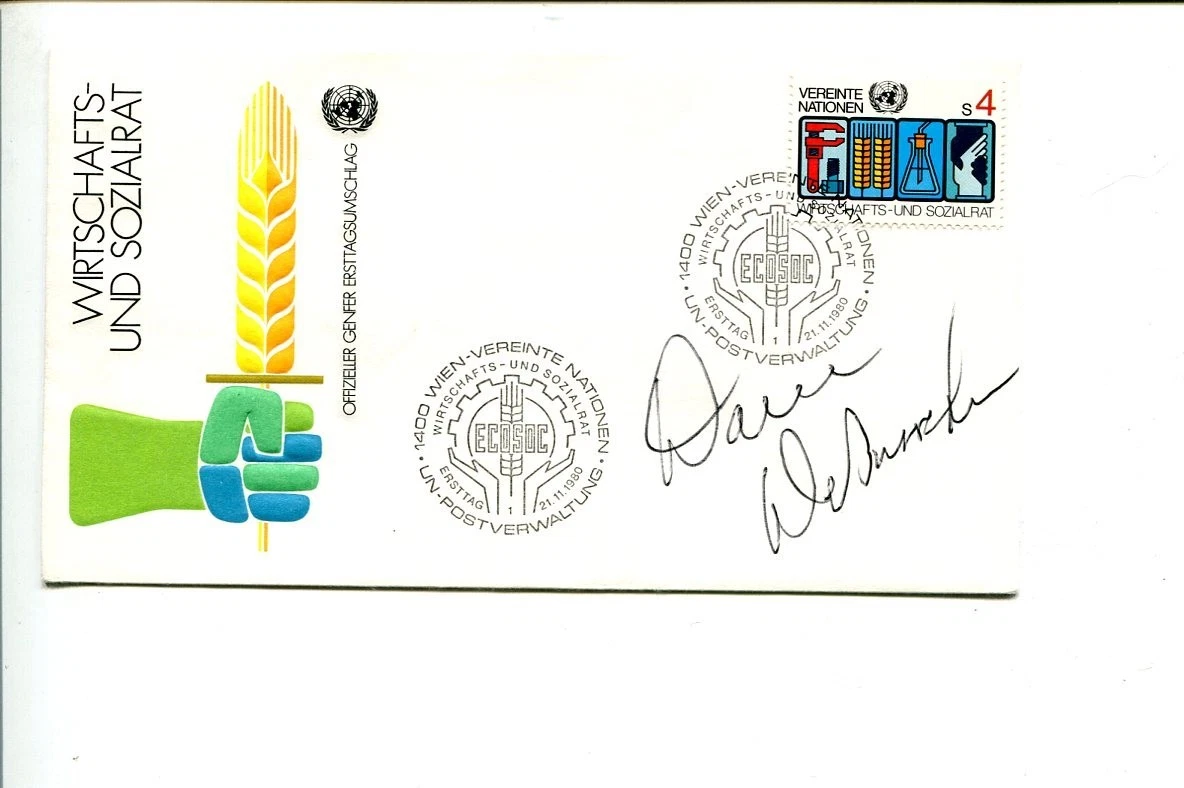 Dave DeBusschere NY New York Knicks Detroit Pistons HOF Signed Autograph FDC