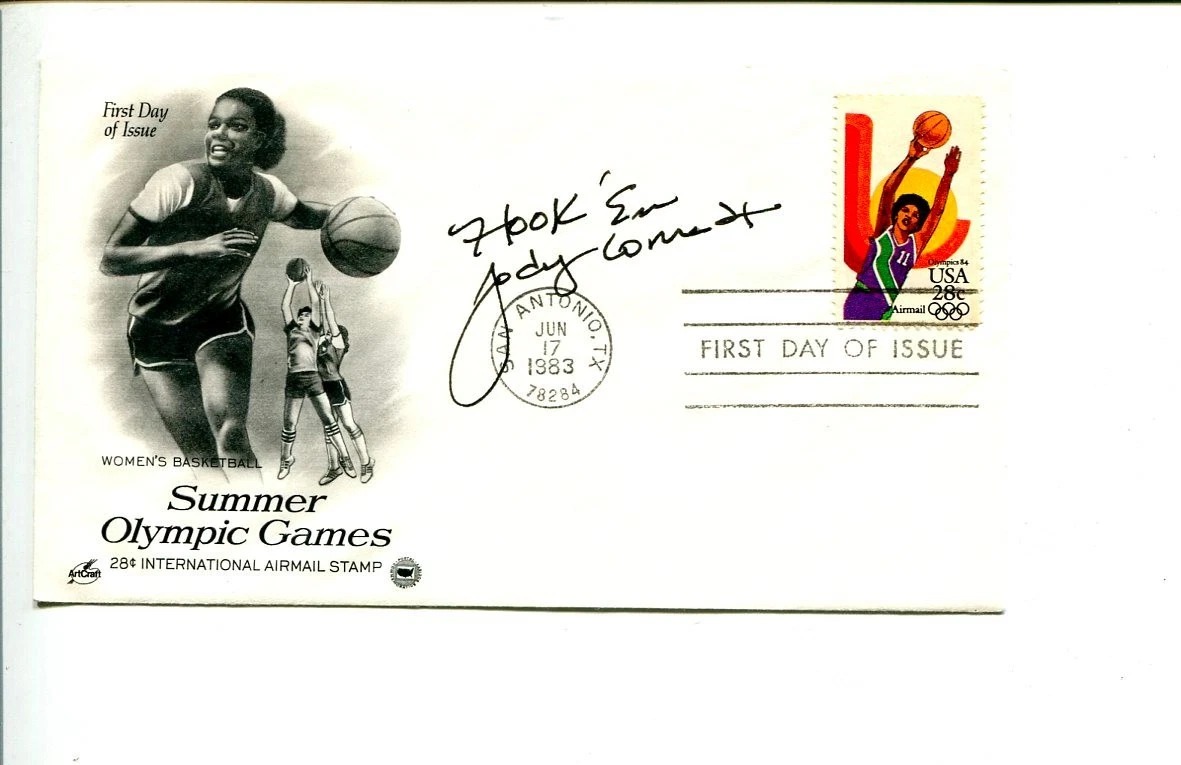 Jody Conradt Texas Longhorns National Champ Basketball HOF Signed Autograph FDC