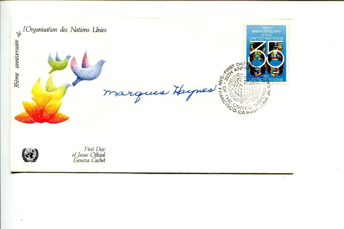 Marques Haynes Langston University Harlem Globetrotters HOF Signed Autograph FDC