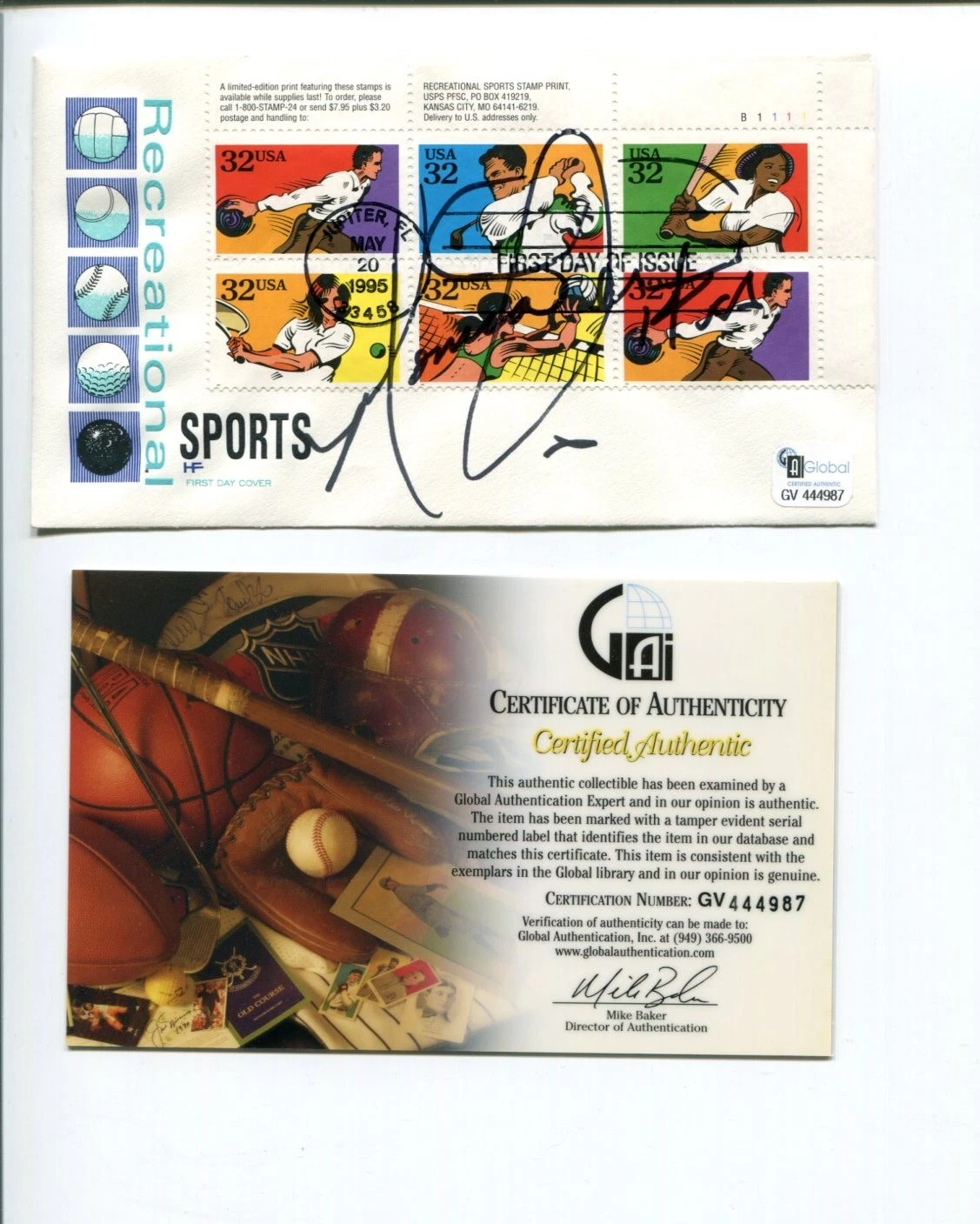 Monica Abbott Olympic Silver Tennessee Vols Softball Signed Autograph FDC COA