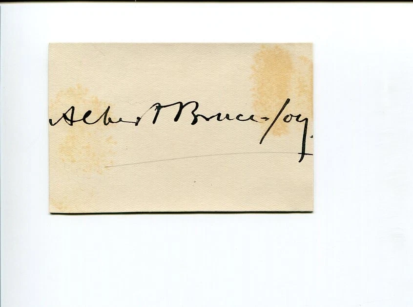 Albert Bruce-Joy British Irish Sculptor Artist Signed Autograph