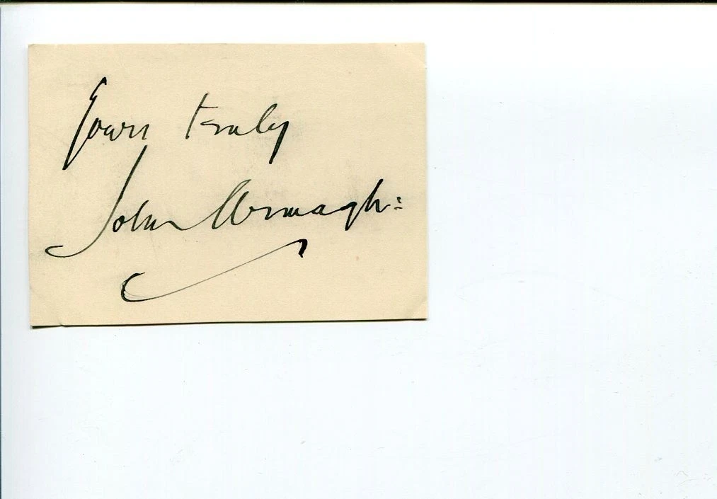 John Lonsdale 1st Baron Armaghdale MP Armagh Ireland Signed Autograph