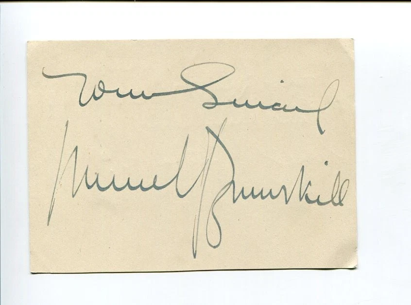 Muriel Brunskill Opera Contralt Singer Signed Autograph