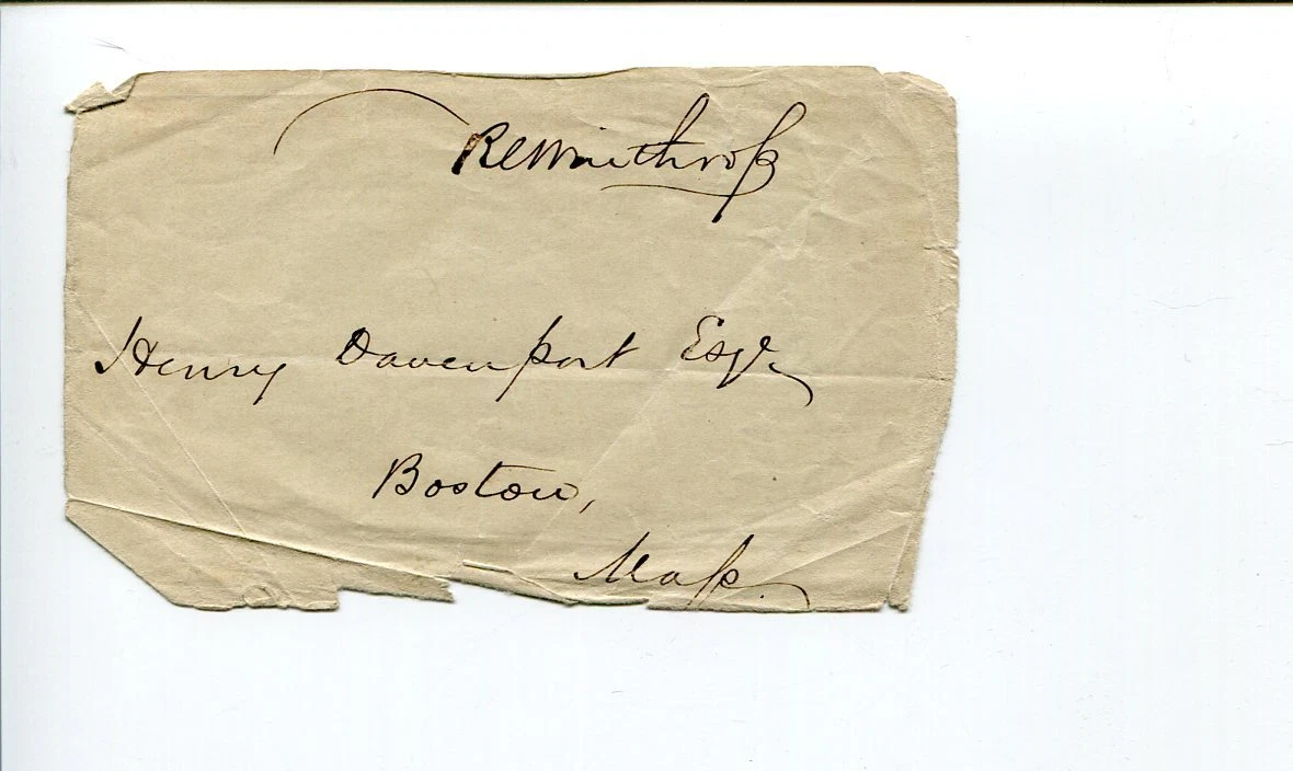 Robert Charles Winthrop MA US Representative Senator Congress Signed Autograph