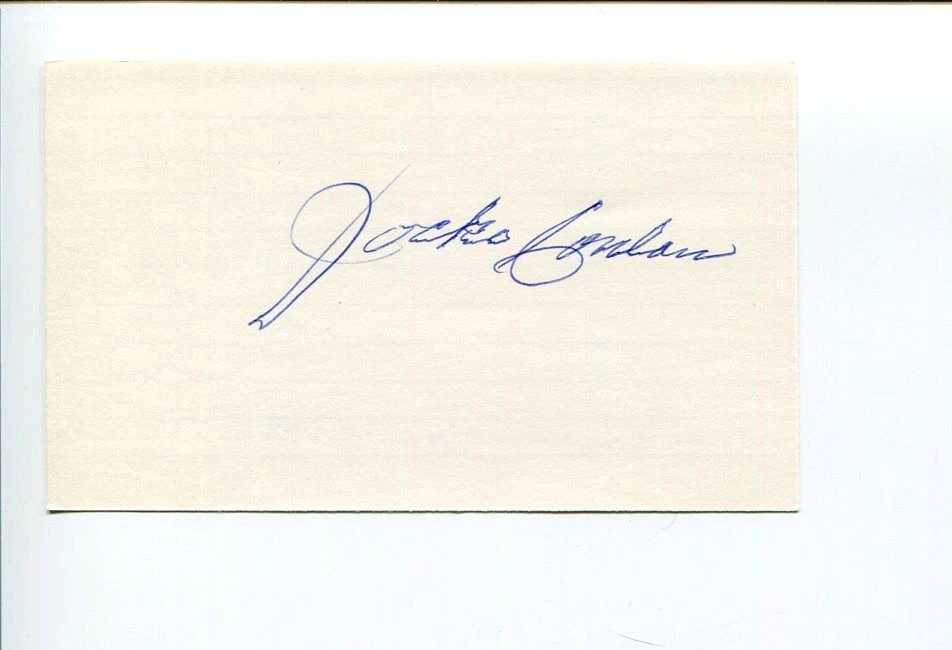 John Jocko Conlan Baseball Umpire Ump Hall Of Fame HOF Signed Autograph