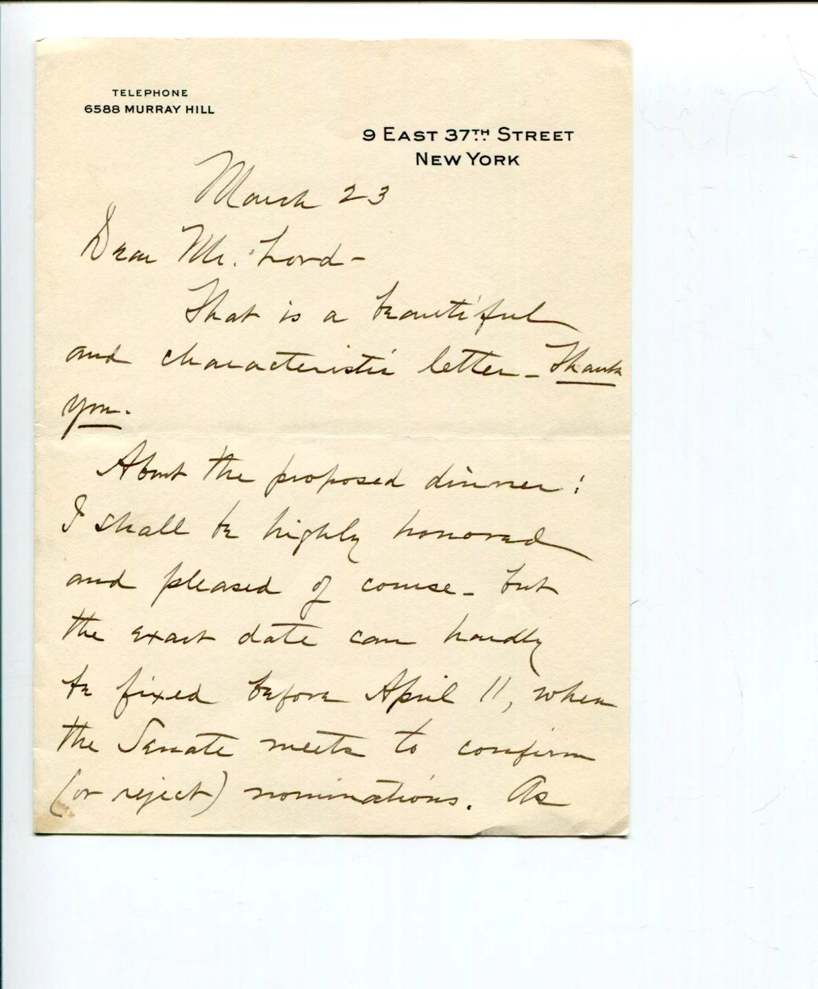 George Harvey Harper's Weekly Owner Author Ambassador UK Signed Autograph ALS