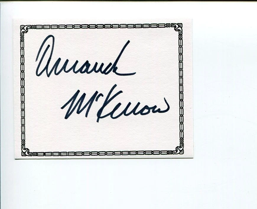 Amanda McKerrow American Ballet Theatre Ballerina Signed Autograph Bookplate