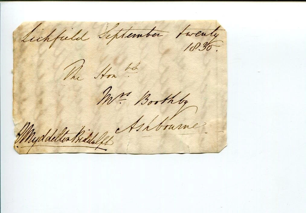 Robert Myddelton-Biddulph Member of Parliament MP Denbigh Signed Autograph