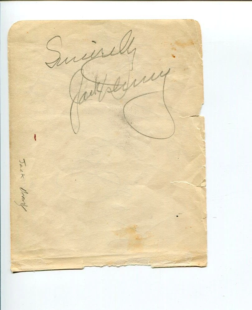 Jack Denny Jazz Big Band & Ethelind Terry Actor Signed Autograph