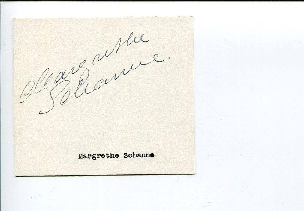 Margrethe Schanne Royal Danish Ballet Ballerina Dance Signed Autograph