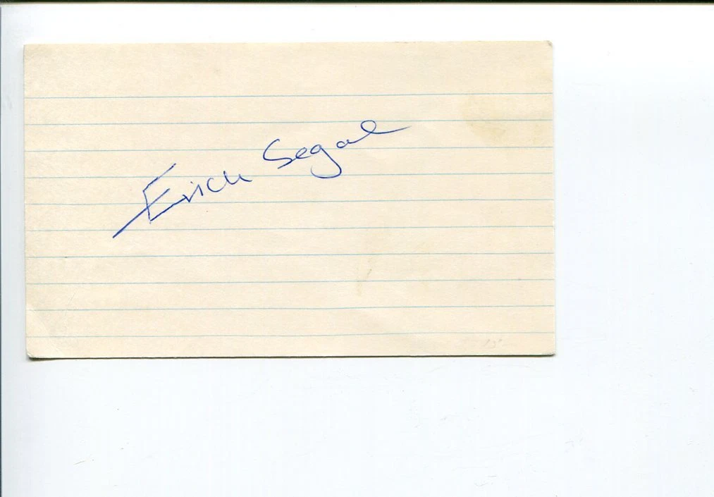Erich Segal Love Story Yellow Submarine Author Signed Autograph
