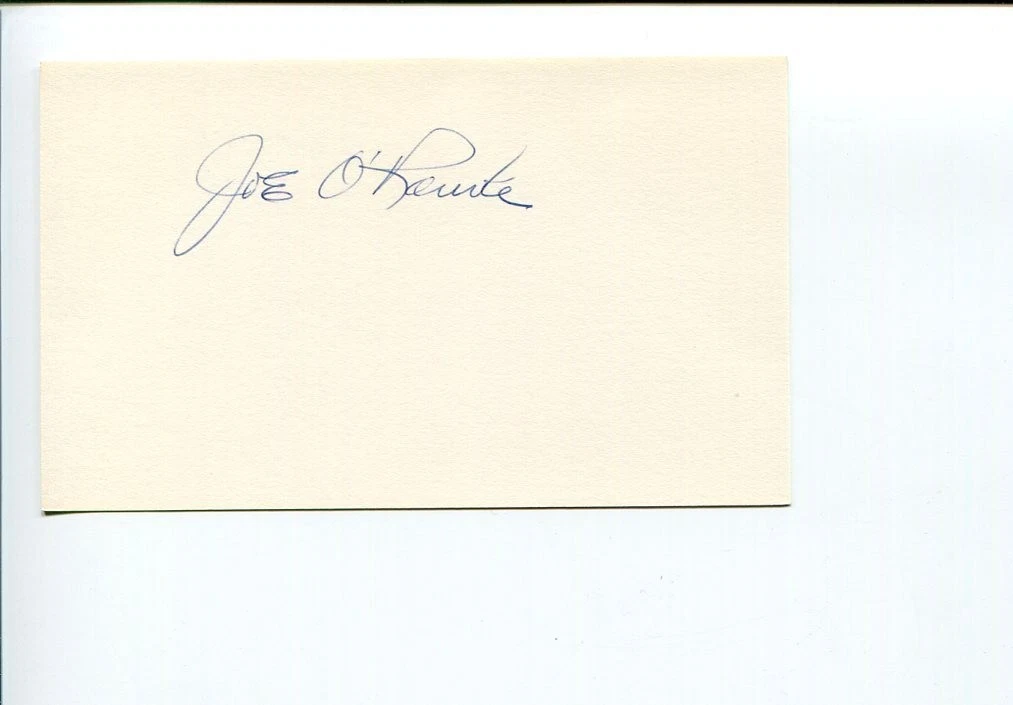 Joe O'Rourke 1929 Philadelphia Phillies Signed Autograph