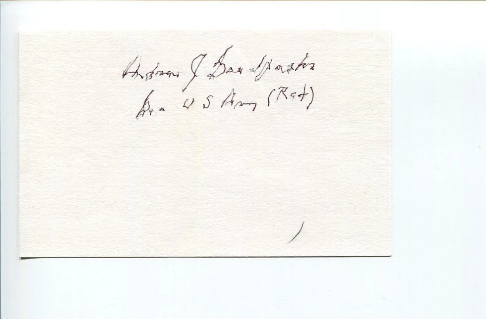 General Andrew Goodpaster NATO Supreme Allied Commander Signed Autograph