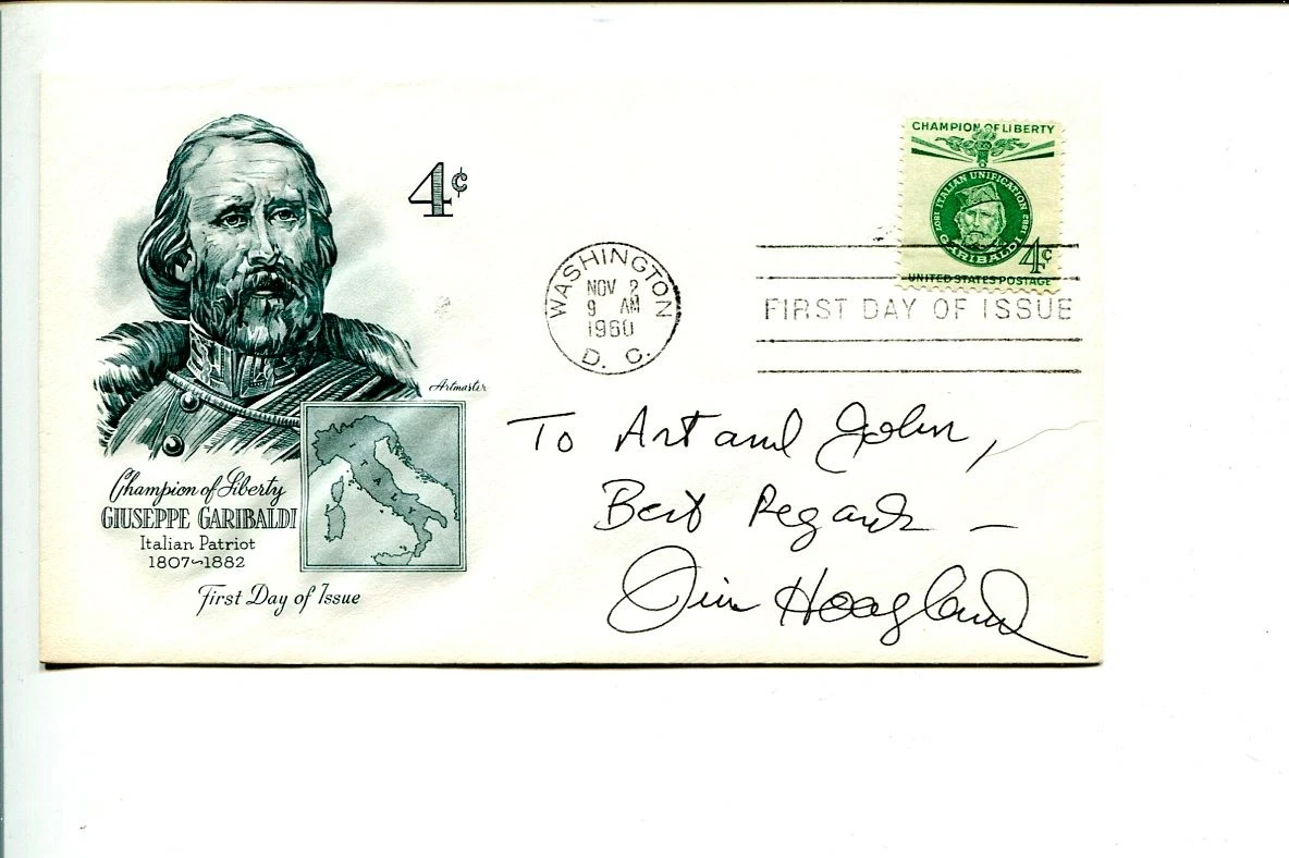 Jim Hoagland Pulitzer Prize Journalist Author Signed Autograph FDC