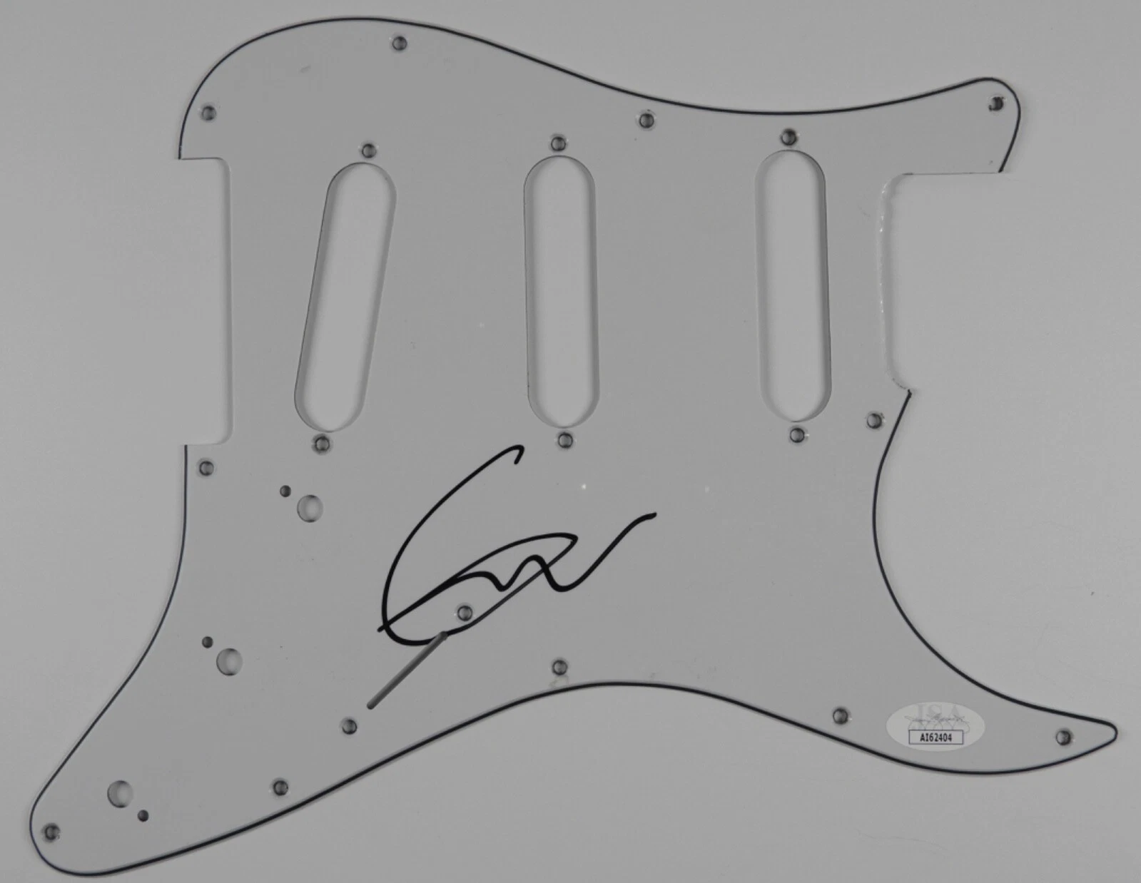 Geoff Tate Queensryche JSA Autograph Signed Guitar Guard Strat Kickplate