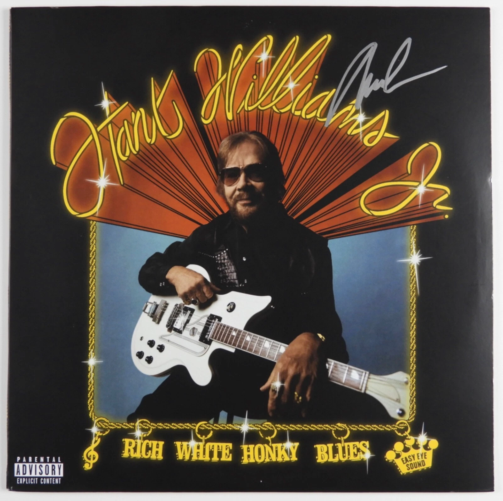 Hank Williams Jr. Signed Autograph Album JSA Record Vinyl Rich White Honky Blues
