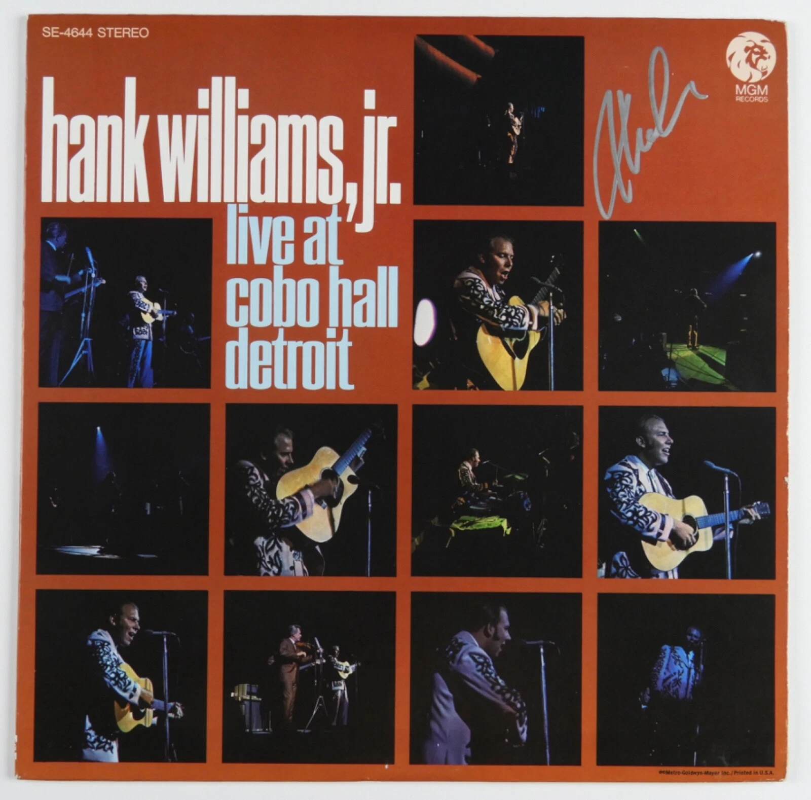 Hank Williams Jr. Signed Autograph Album JSA Record Vinyl Live At Coco Hall