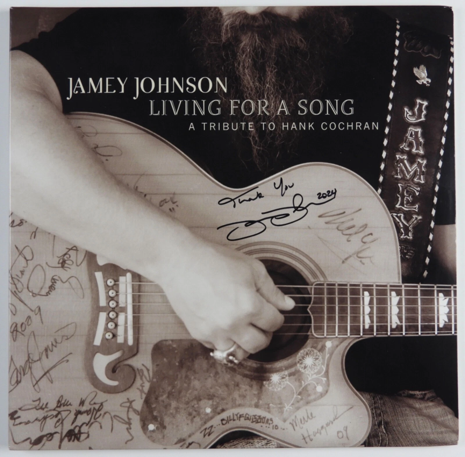 Jamey Johnson JSA Signed Autograph Album Record Vinyl Living For A Song