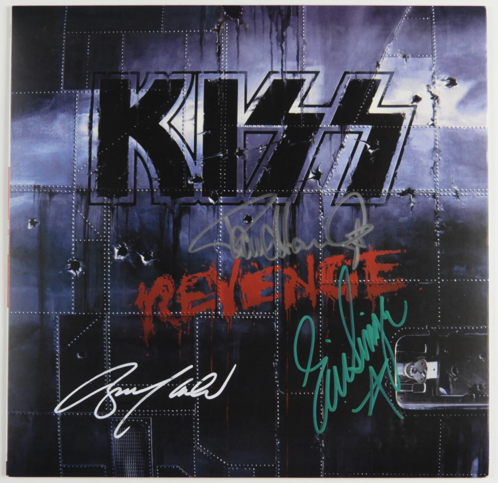 Kiss JSA Signed Autograph Album Record Vinyl Revenge Paul Stanley +