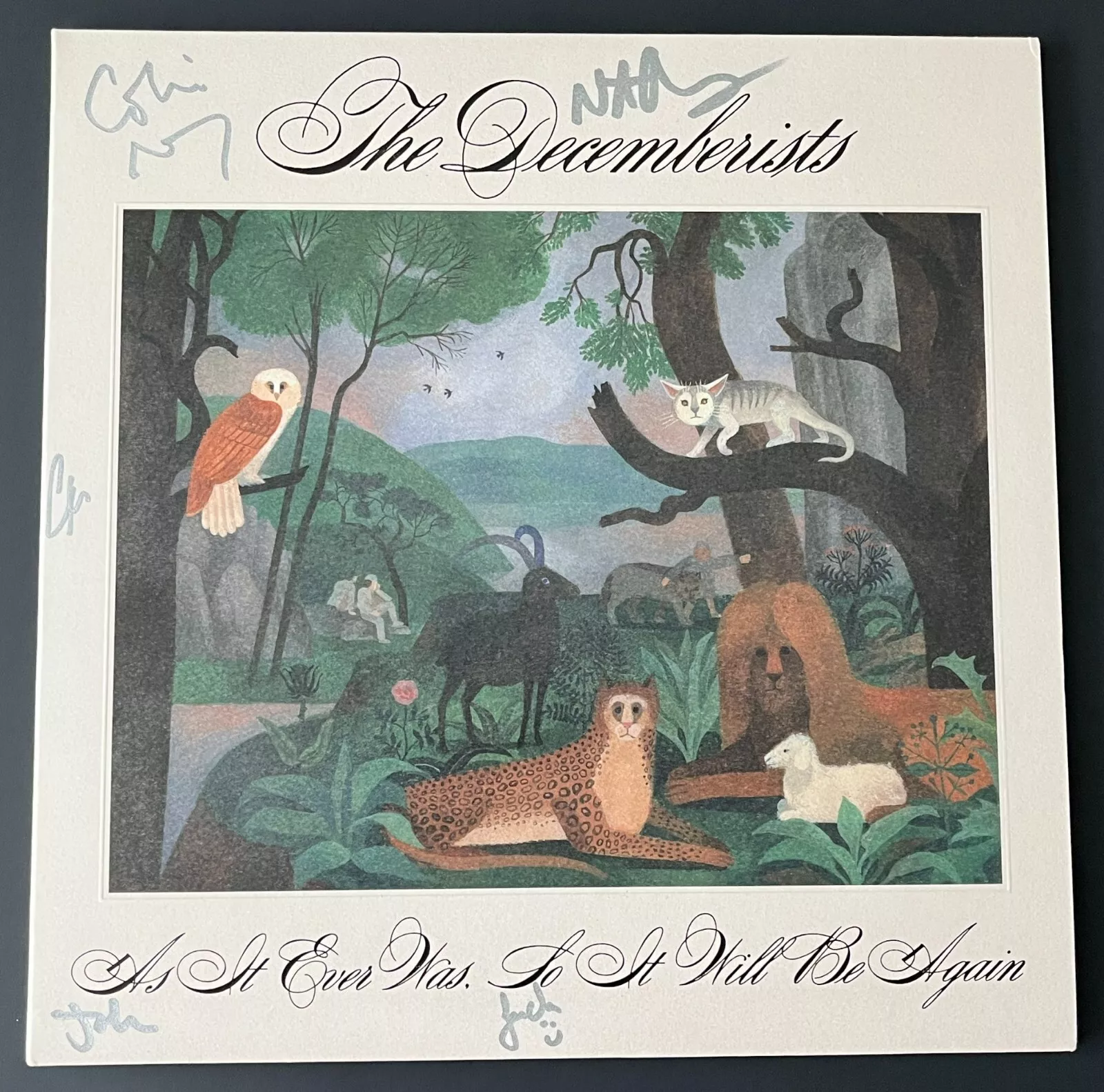 THE DECEMBERISTS BAND SIGNED AS IT EVER WAS, SO IT WILL BE AGAIN VINYL ALBUM COA