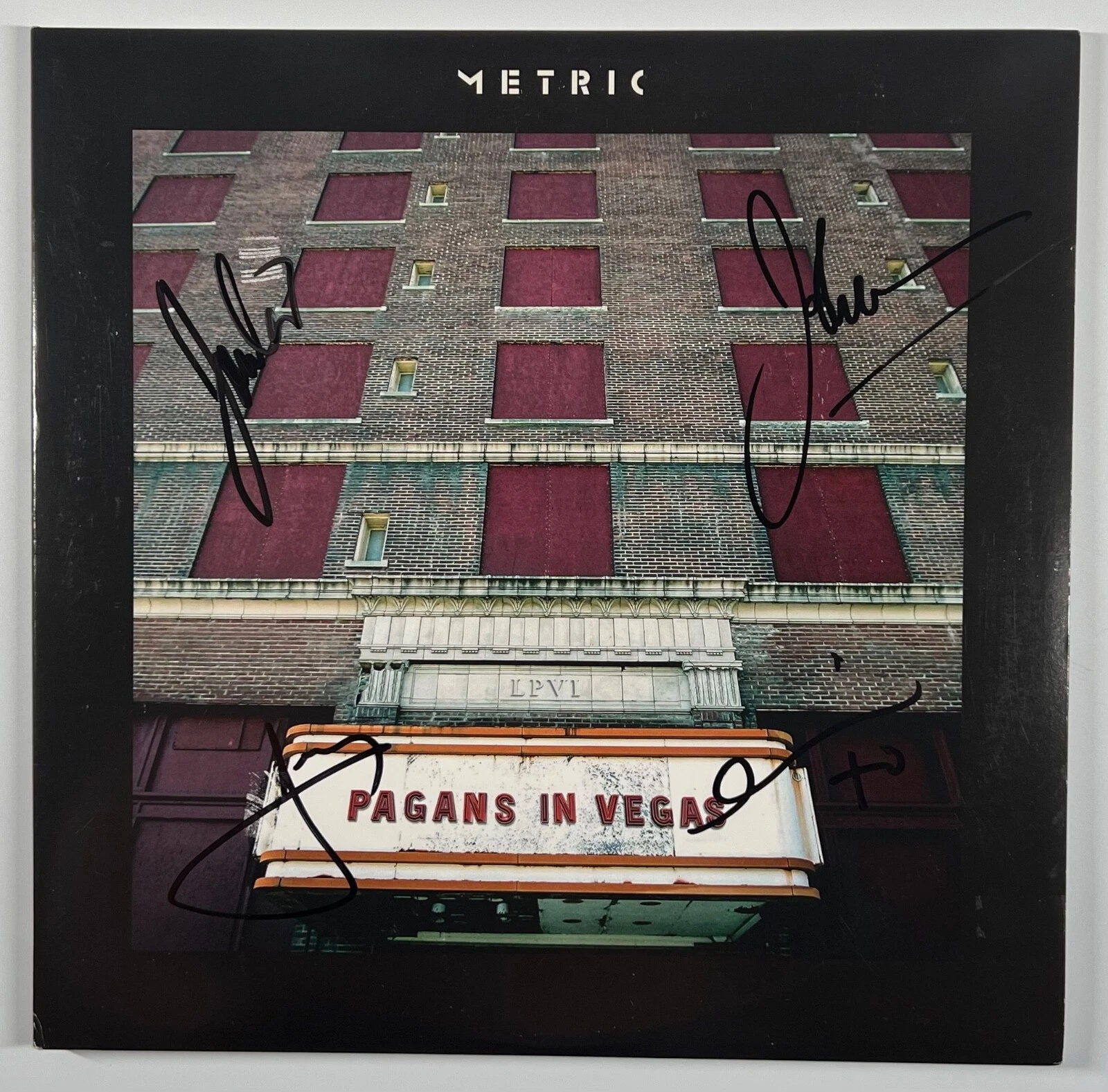 Metric JSA Signed Autograph Album Record Vinyl Pagans In Vegas