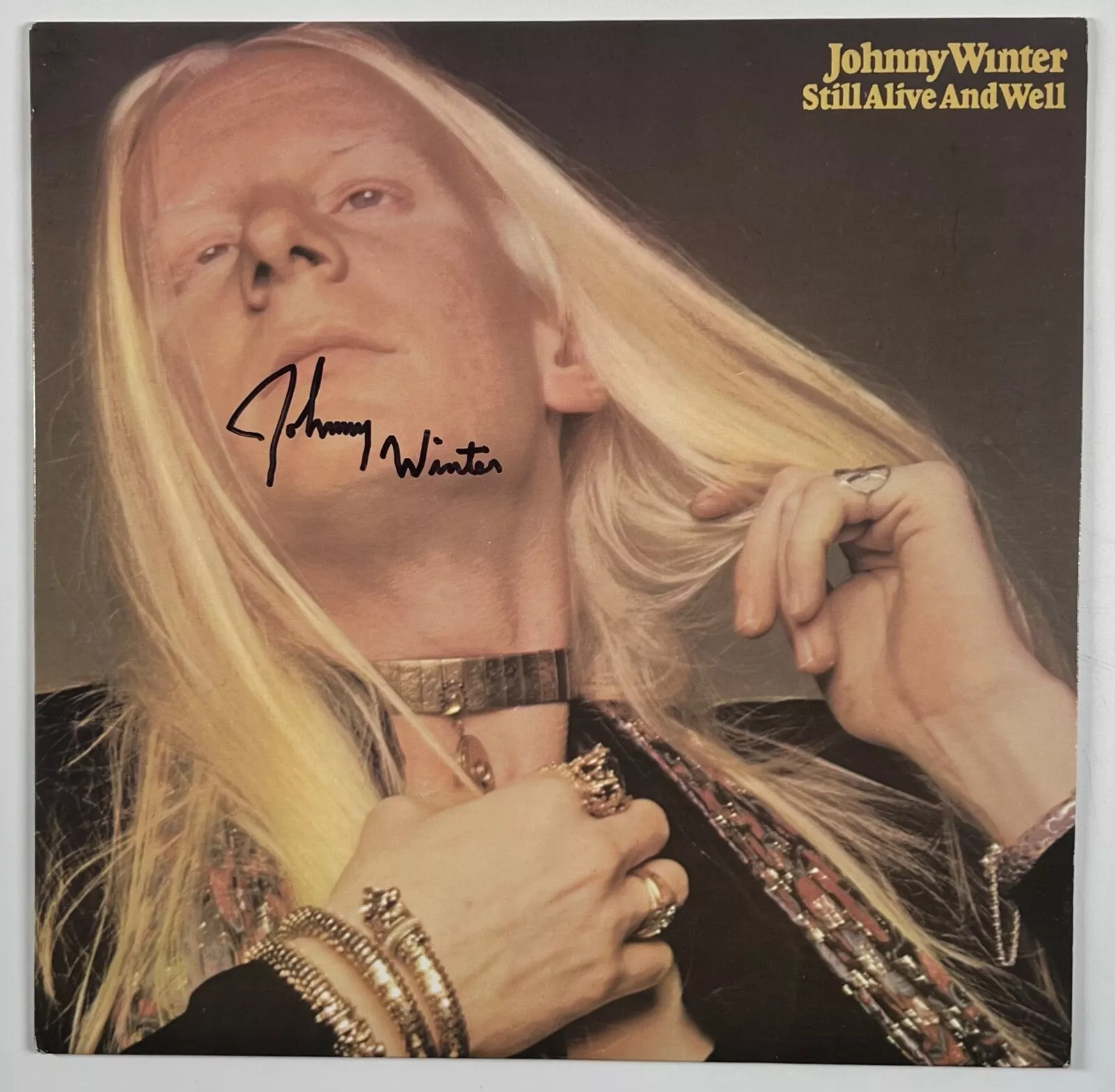 Johnny Winter JSA Signed Autograph Album Record Still Alive And Well