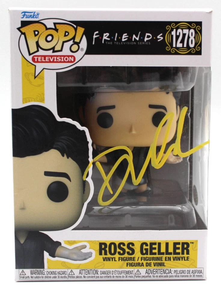 David Schwimmer Signed Friends Ross Geller 1278 Funko Pop w/JSA COA CD77408