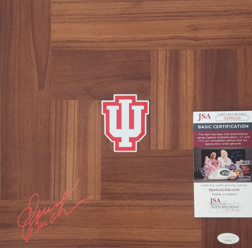 Quinn Buckner Signed Floorboard w/ JSA COA #AI99426 Indiana Hoosiers