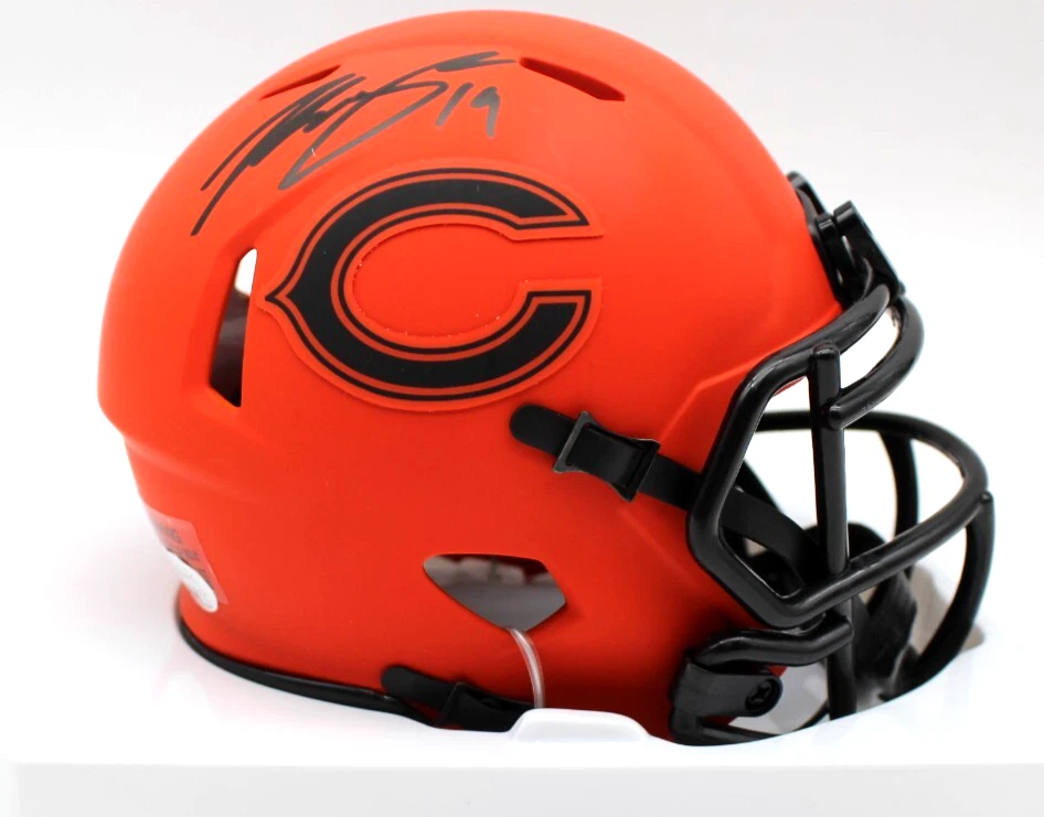 Tory Taylor Signed Chicago Bears Rave Mini Football Helmet w/JSA COA CG05049
