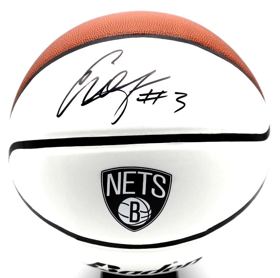 Egor Demin Brooklyn Nets BYU Signed Logo Basketball W/Beckett COA BS22723