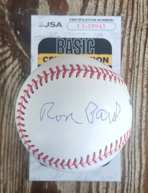 Ron Paul Signed OMLB Baseball w/ JSA COA #CG18943 Libertarian Texas Congressman