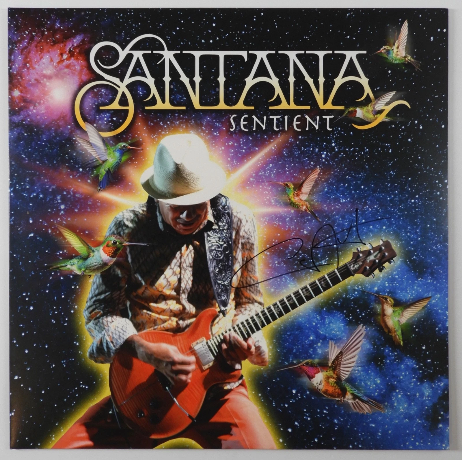 Carlos Santana Signed ACOA Autograph Album Record Vinyl Sentient