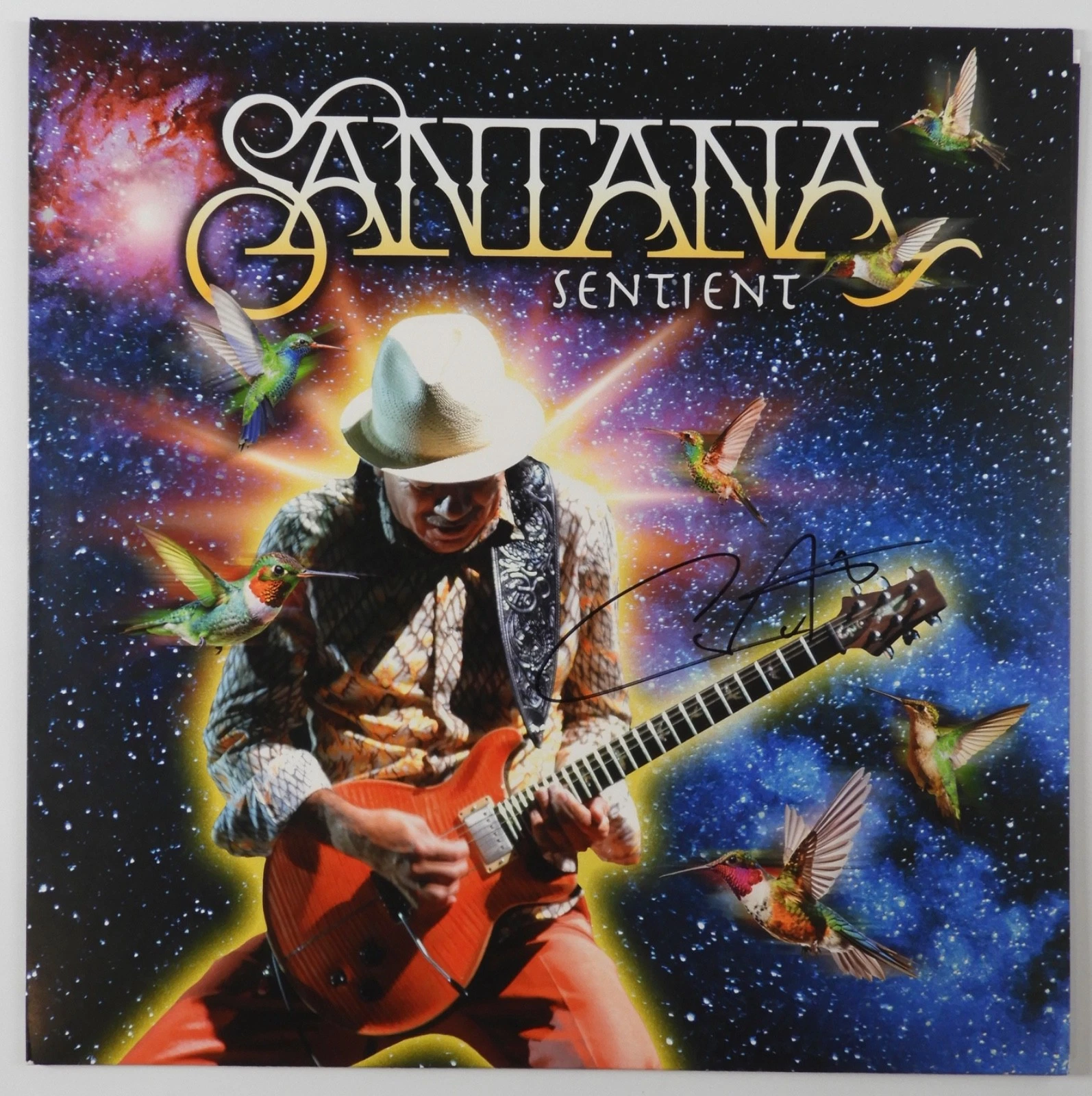 Carlos Santana Signed ACOA Autograph Album Record Vinyl Sentient