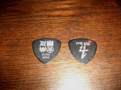 Metallica Slayer Magadeath The Big 4 Black Guitar Pick