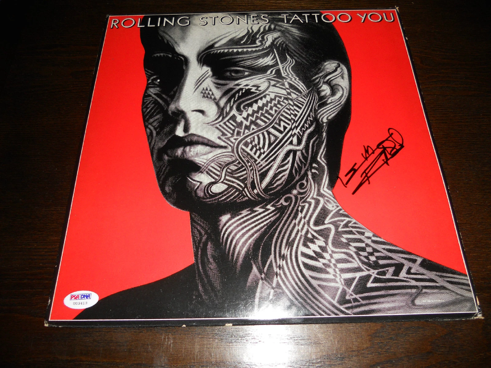 Keith Richards Rolling Stones Signed Autographed  LP Cover Photo PSA Certified