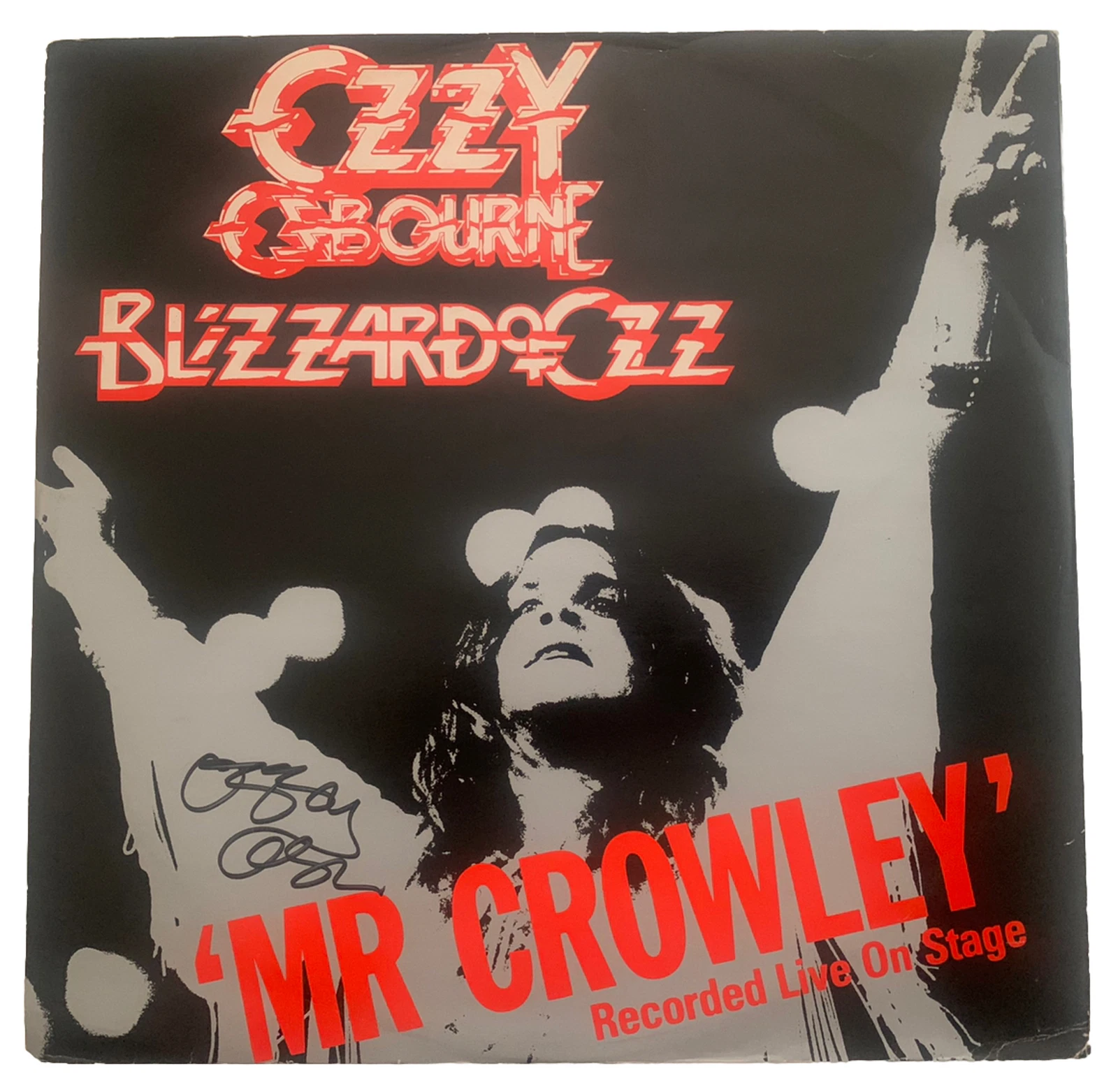 Ozzy Osbourne 1980 Mr. Crowley Live Signed Auto 12