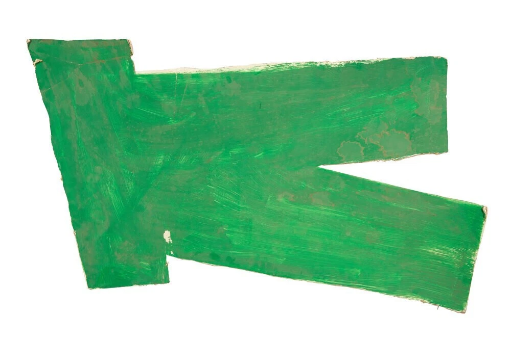 DENNIS HOPPER 1984 HINGE SERIES ORIGINAL 49 x 27 PAINTING & EXHIBIT POSTER