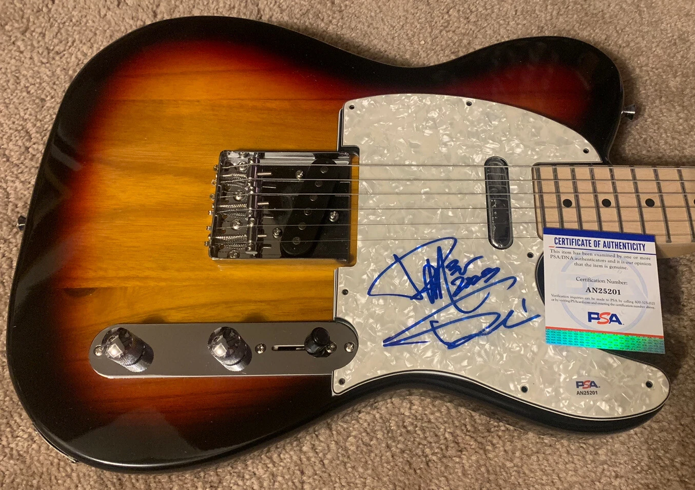 Pitbull Armando Perez Rapper Signed Autographed Electric Guitar PSA Certified